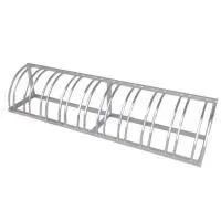 Велопарковка Гамма-Кси 10N (из нерж. стали) на 10 веломест цельносварная Велопарковки