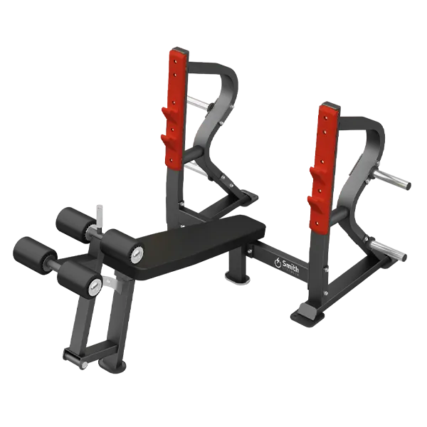 Олимпийская скамья с отрицательным наклоном для жима Smith DH028