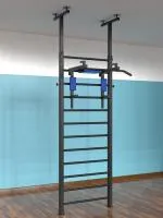 Шведская стенка с регулировкой высоты, враспор, с турником 3 в 1 (тип 2)