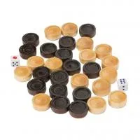 Фишки и кости для нард к игровому столу (Орлов)