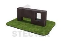 Элемент полосы препятствий "Стенка с двумя проломами"