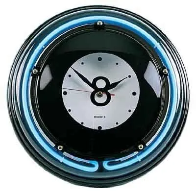 Часы настенные «Восьмерка» (неон) D35см