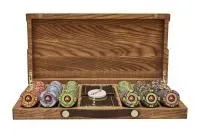 Набор для покера Luxury Ceramic на 200 фишек в кейсе из ясеня, Partida