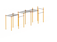 Рукоход тройной с турниками Воркаут WRK-73