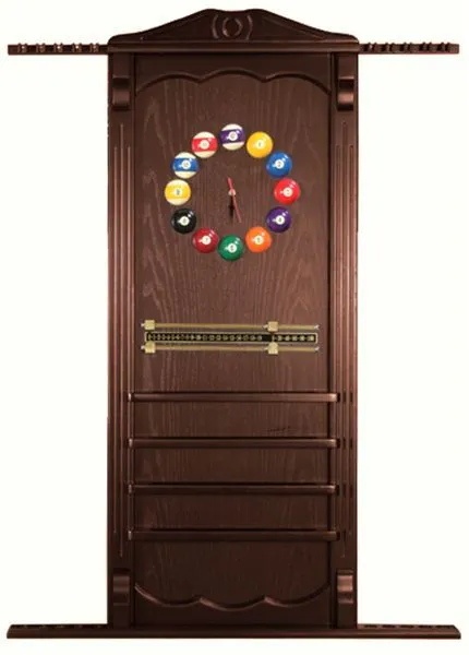 Киевница навесная с полкой для шаров темно-коричневая