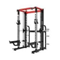 Машина Смита с турником и силовой рамой Realleader RS-1027C (HS-1027C) (черная рама, черная обивка)