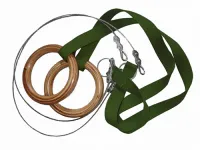 Кольца гимнастические с тросом D=235 мм