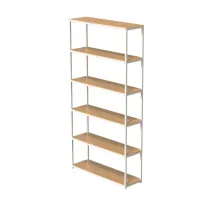 Стеллаж для спортивного инвентаря 6 полок (полки фанера)