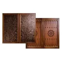 Нарды кожаные РФН "Цветок" средние