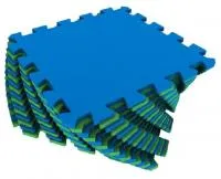 Мягкий пол разноцветный 25*25(см) 1(м2) 25МП1 
(сине-зеленый)