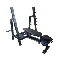 Скамья для жима универсальная 0-90 градусов со стойками Скамья для жима универсальная 0-90 градусов со стойками