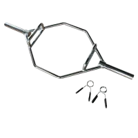 Гриф для "мертвой тяги" с замками Smith HEXOB2