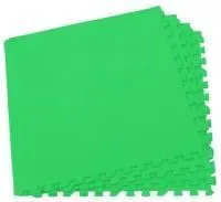 Мягкий пол разноцветный 60*60 (см) 1,44 (м2) с кромками 60МП (зеленый)
