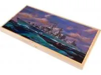 Нарды + Шашки Тульские "Ракетный крейсер" большие