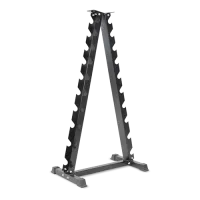 Стойка для хромированных гантелей BRONZE GYM BR-1035