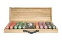 Набор для покера Luxury Ceramic на 500 фишек в кейсе из ясеня v2, Partida