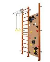 Шведская стенка Kampfer Jungle Wall Girl (№4 Вишневый Высота 3 м белый антик турник)