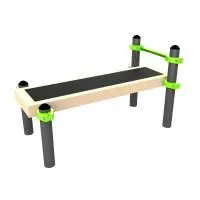 W234 GTO Скамья гимнаст. горизонт. для поднимания туловища из положения лежа на спине ZAVODSPORTA