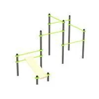 W349 Воркаут (наклонная скамья и 5 перекладин) ZAVODSPORTA