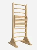 Шведская стенка деревянная напольная с тренажером