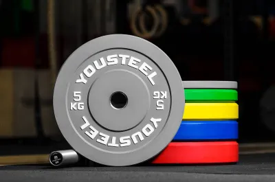 Диски для штанги каучуковые цветные