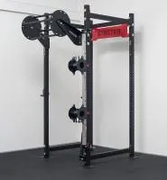 Канатный тренажер "Двойная бочка" с регулировочной стойкой