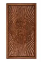 Нарды "Герб России" из массива черного дуба