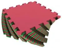 Мягкий пол разноцветный 25*25(см) 1(м2) 25МП1 
(красно-зеленый)