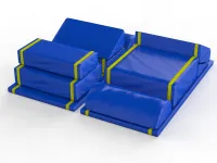 Комплект матов гимнастических поливалентных (13 шт, цвет: синий)