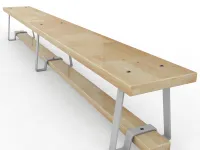 Гимнастическая скамейка для спортивного зала с метал.ножками
