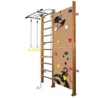 Шведская стенка Kampfer Jungle Wall Boy (№2 Ореховый Стандарт белый антик турник)