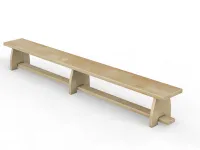 Гимнастическая скамейка для спортивных залов с деревянными ножками