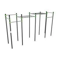 W248 Воркаут (рукоход классический двухуровневый, 6 перекладин) ZAVODSPORTA