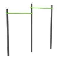 W212 Воркаут Перекладины разноуровневые для подтягивания из виса на высокой перекладине ZAVODSPORTA