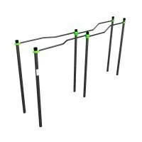 W260 GTO Брусья разноуровневые изогнутые (подходит ОВЗ) ZAVODSPORTA