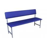Скамейка для раздевалок со спинкой (цельная) 2000 мм ЛДСП