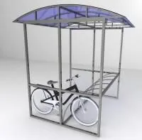 Велопарковка крытая Бетта-5 на пять веломест (цельносварная)