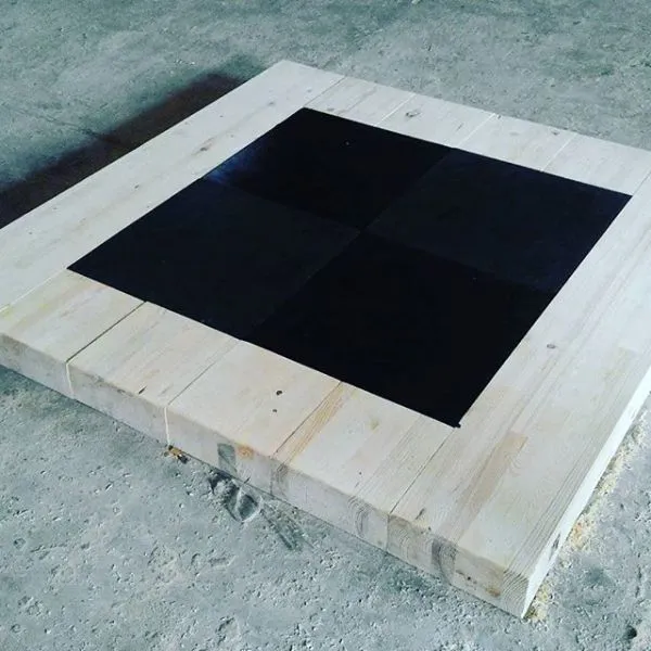 Помост для гиревого спорта 1.5х1.5х0.1м тренировочный