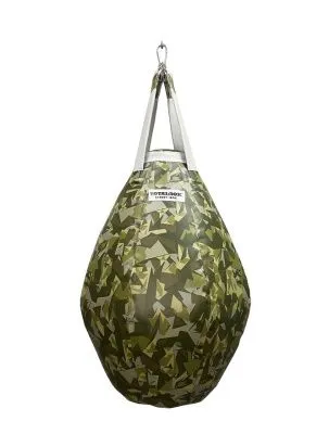 Груша боксерская набивная Уличная бочка большая Street Box TOTALBOX Зеленый камуфляж
