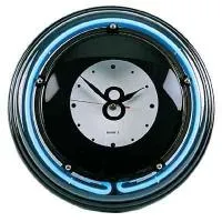 Часы настенные «Восьмерка» (неон) D35см