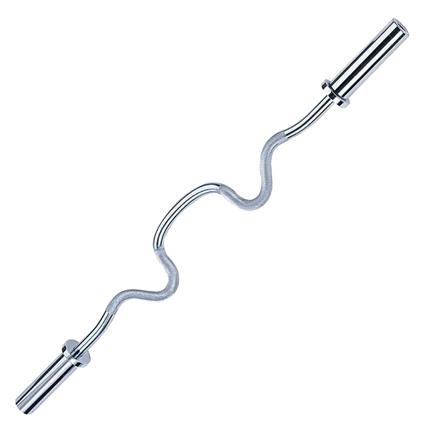 Гриф олимпийский сильноизогнутый 48", хромированный