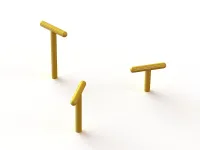 Упоры для отжиманий Воркаут под бетонирование WRK-69