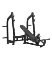 Скамья для жима с положительным наклоном BRONZE GYM H-025 (черный)