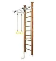 Шведская стенка Kampfer Helena Ceiling (№2 Ореховый Стандарт белый антик турник)