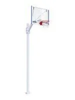 Баскетбольная стойка разборная с трен. щитом 1200х900 мм из оргстекла 10 мм и усиленным кольцом