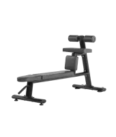 Скамья для скручиваний горизонтальная BRONZE GYM H-035 (черный)