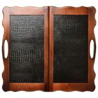 Нарды кожаные РФН "Аллигатор" большие в дипломате