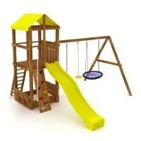 Спортивно-игровой комплекс Kampfer Game Castle №2 (синее гнездо и желтая лиана)
