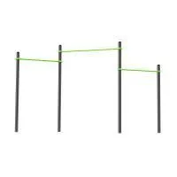 W320 Воркаут Перекладины разноуровневые для подтягивания из виса ZAVODSPORTA