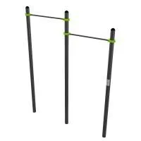 W312 Воркаут Перекладины разноуровневые для подтягивания из виса на высокой перекладине ZAVODSPORTA